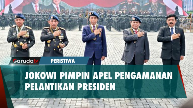 Momen Presiden Jokowi Pimpin Apel Pengamanan Pelantikan Presiden Mendatang