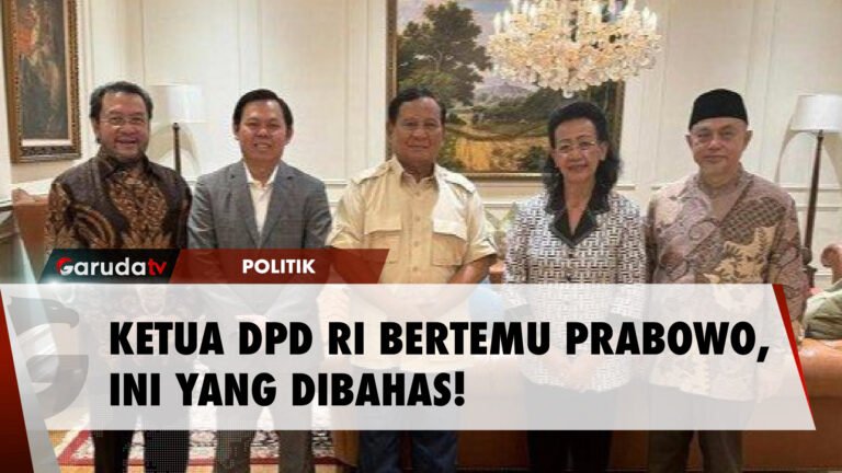 Diskusi Strategis: Ketua DPD RI Temui Prabowo, Ini Topiknya!