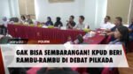 Rambu-Rambu Debat Pilkada Diberikan KPUD, Apa Saja Aturannya?
