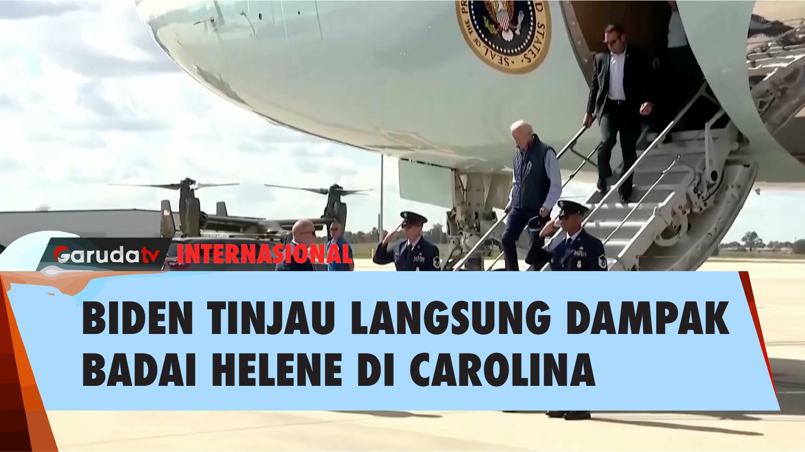 Presiden Biden Lakukan Tinjauan Dampak Badai Helene di Carolina