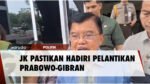 Jusuf Kalla Pastikan Hadiri Pelantikan Prabowo-Gibran Mendatang