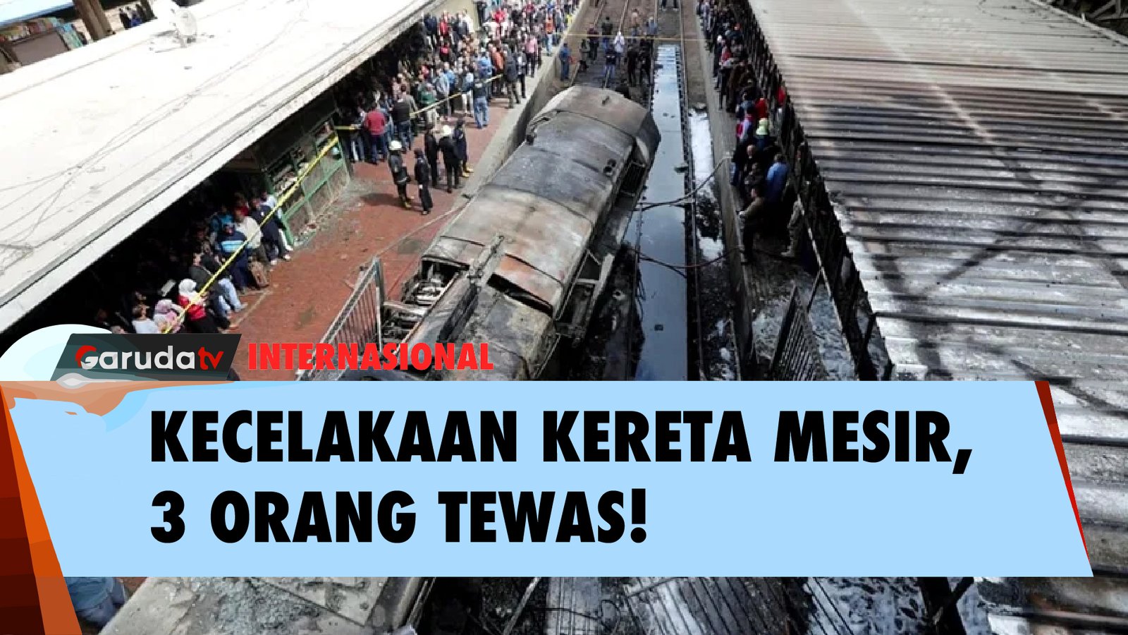 Kecelakaan Kereta di Mesir, 2 Gerbong Terjun ke Sungai!