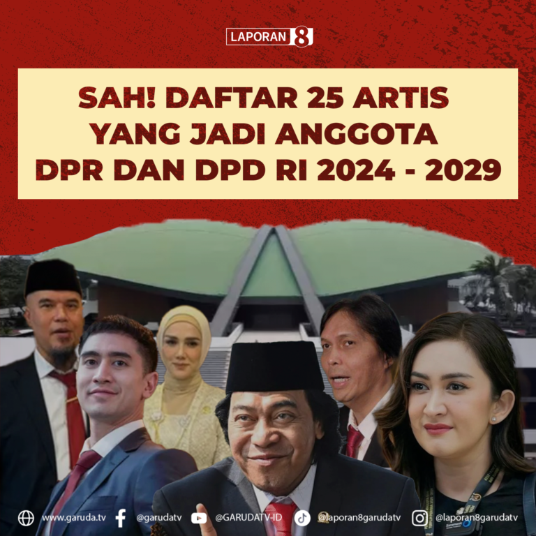 Daftar Artis yang Dilantik Jadi Anggota DPR dan DPD RI 2024 - 2029