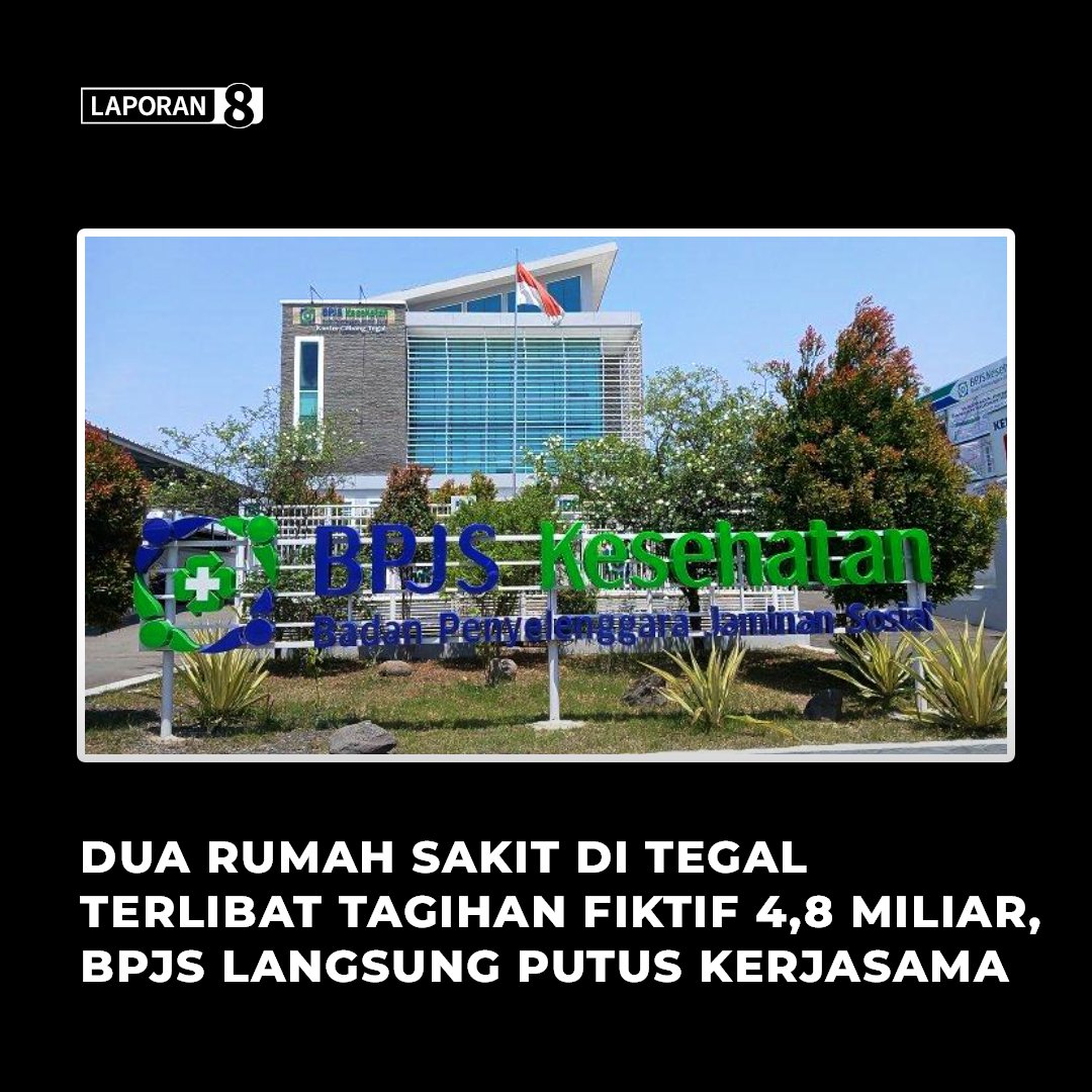 BPJS Kesehatan Tegal Putus Kerja Sama dengan Dua Rumah Sakit Akibat Tagihan Fiktif 4,8 M