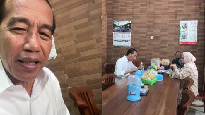 Jokowi Nikmati Sarapan Sate di Kartasura