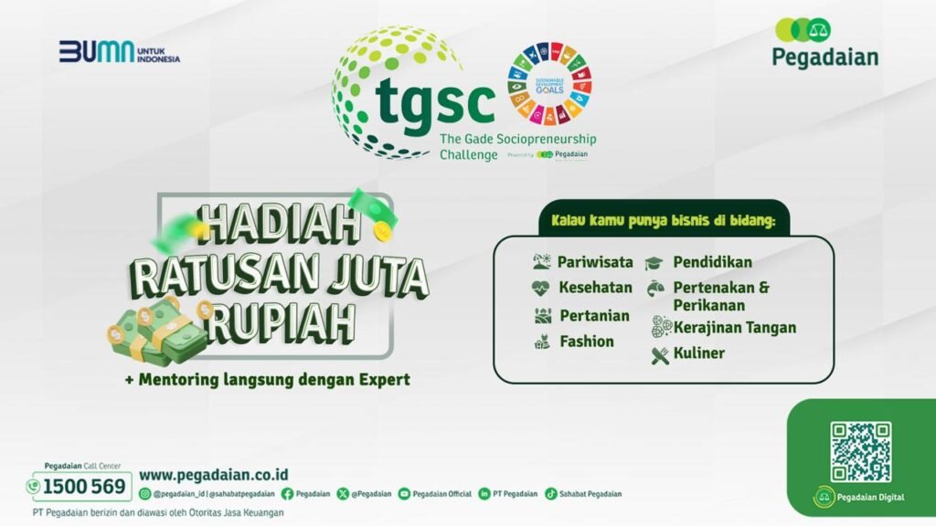 Pegadaian Gelar Kembali The Gade Sociopreneurship Challenge 2024, Wadah Inovasi Bisnis untuk Generasi Muda