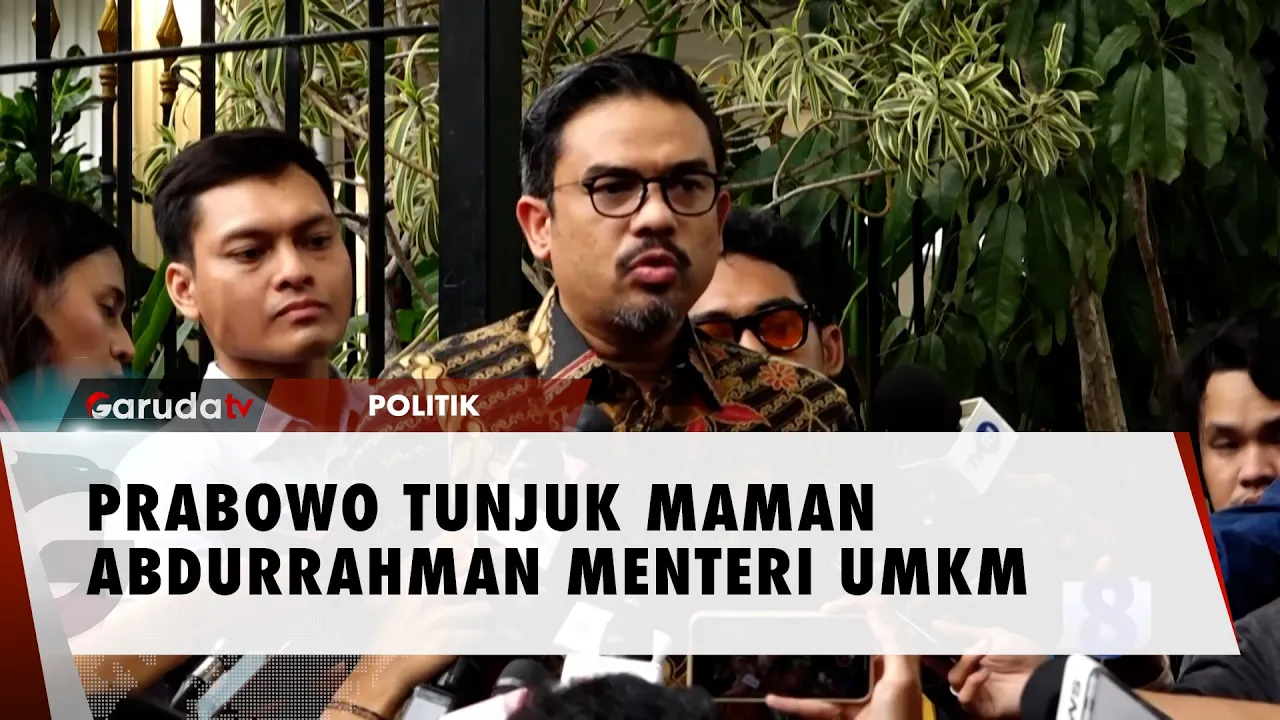 Maman Abdurrahman Dipercaya Prabowo Menjadi Menteri UMKM