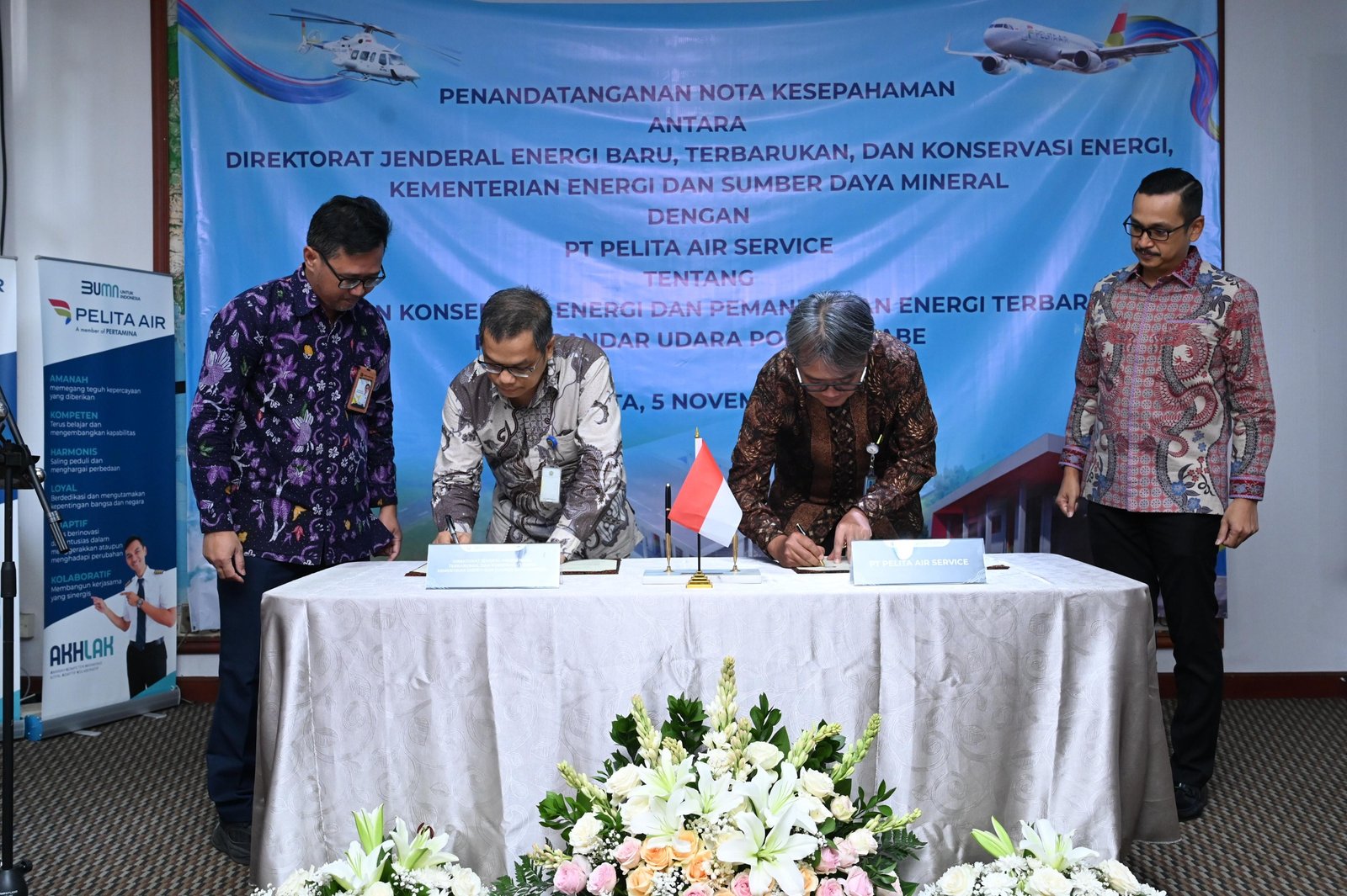 Pelita Air dan Ditjen EBTKE Kolaborasi Wujudkan Bandara Pondok Cabe Ramah Lingkungan