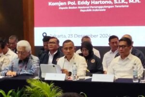 Konferensi Pers BNPT (Kompas)