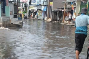 Banjir Rob di Pluit, Jakarta Utara (ANTARA)