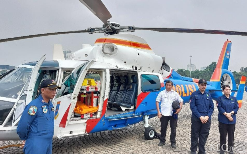 Dua Helikopter Ambulans Polri Bakal Wara Wiri untuk Pengamanan Operasi Nataru
