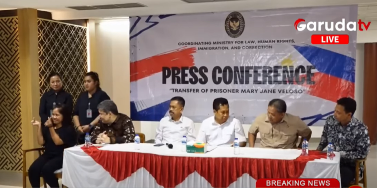 Dipulangkan ke Filipina Mary Jane Veloso Berterima Kasih Kepada Prabowo