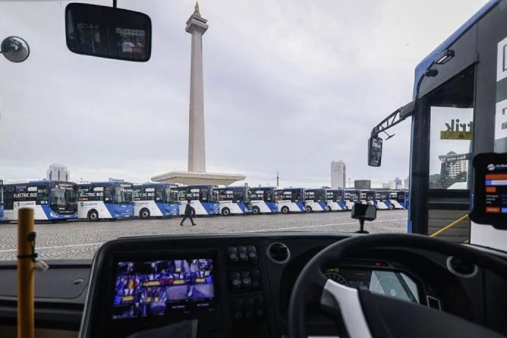 Peluncuran Armada Baru Bus Listrik Transjakarta