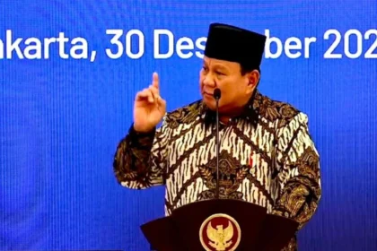 Presiden Prabowo di Musrenbangnas (ANTARA)