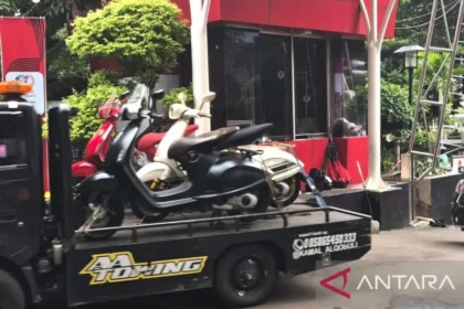 Vespa Sitaan KPK terkait Kasus Korupsi LPEI (ANTARA)