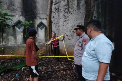 Lokasi penemuan benda serupa granat di Bekasi (ANTARA)