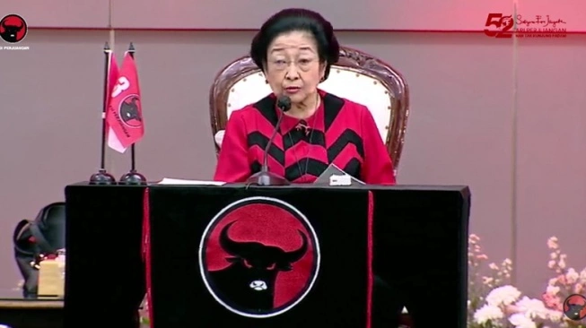 Ketua Umum PDIP Megawati Soekarno Putri (Tangkapan Layar Youtube PDIP)