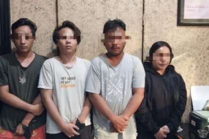 4 pelaku pembuat pabrik tembakau sintetis di Depok (Dok. Polisi)