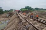 Perbaikan rel kereta api Stasiun Gubug-Stasiun Karangjati Grobogan (Dok. KAI Daop 4 Semarang)