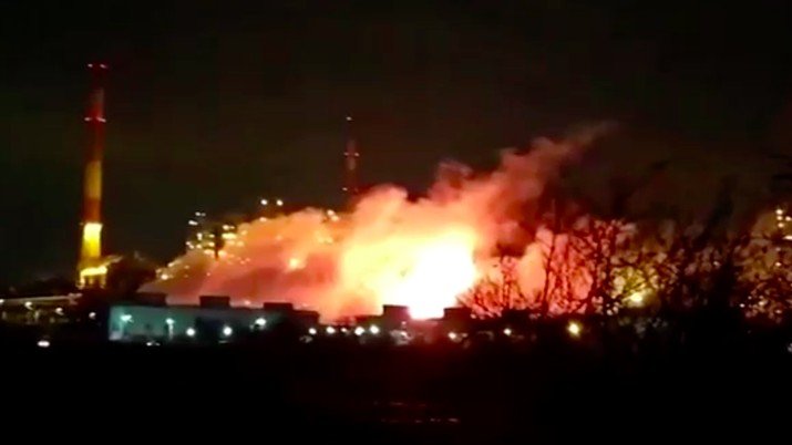 Kilang Minyak Saratov terbakar akibat serangan Ukraina (Reuters)