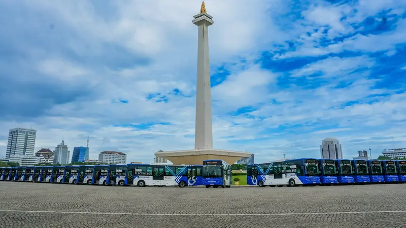 Transjakarta Siapkan 30 Bus Listrik untuk Antar-Jemput Pejabat di Pelantikan Istana