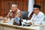 Menteri Perhubungan (Menhub) Dudy Purwagandhi (kiri) dan Menteri Pendidikan Dasar dan Menengah Abdul Mu'ti (ANTARA)