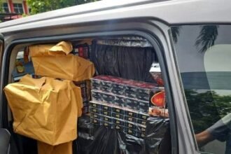 Dua Warga Pamekasan Ditangkap Bawa Rokok Ilegal dengan Pelat TNI AL Palsu