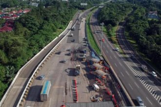 Ilustrasi kecelakaan di gerbang tol Ciawi 2 (Dok. Antara)