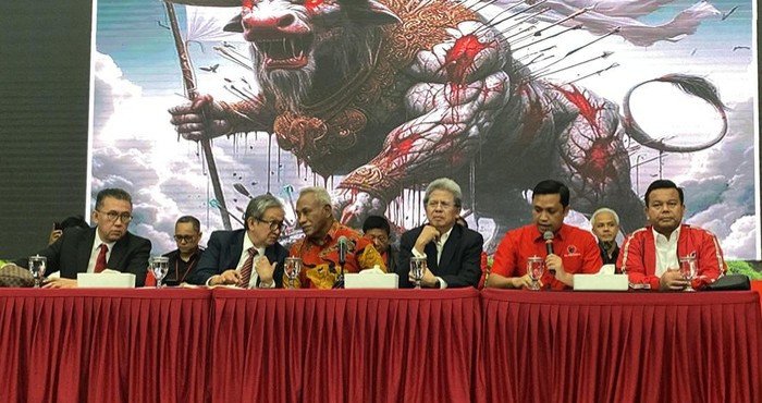 Konferensi pers PDIP merespons penahanan Hasto Kristiyanto oleh KPK (Dok. Istimewa)
