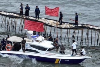 Pagar laut di Tangerang, Banten (Dok. istimewa)