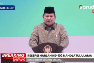 Presiden Prabowo Hadiri Resepsi Harlah ke-102 Nahdlatul Ulama di Istora Senayan (Dok. Tangkapan layar YouTube/Garuda Tv)