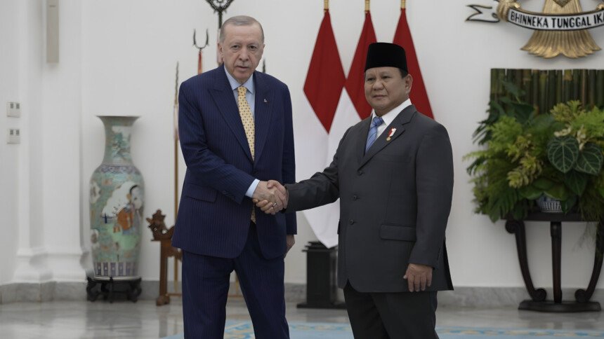 Presiden Prabowo dan Presiden Turki, Erdogan di Istana Kepresidenan Bogor (Dok. Garuda tv)