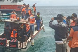 Proses Evakuasi jasad Sahril Helmi, Jurnalis Metro TV (Dok. Istimewa)