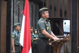 KSAD Pimpin Upacara Kenaikan Pangkat 18 Pati TNI AD di Mabesad