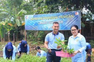 Lanud Dhomber Olah Sampah Organik Jadi Pupuk Kompos untuk Ketahanan Pangan