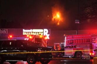 Pesawat Jatuh di Philadelphia, Rumah Warga Terbakar Hebat