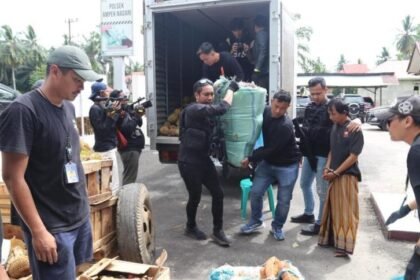 Polri Ungkap Penyelundupan 74 Kg Ganja yang Disamarkan dalam Truk Durian