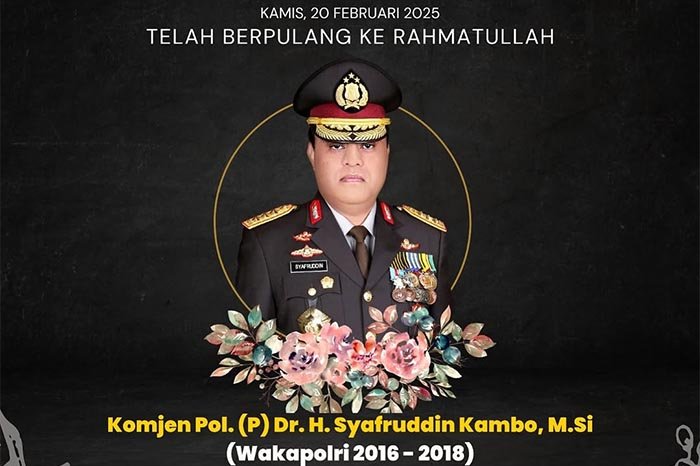 Berita Dukacita: Eks Wakapolri & MenPAN-RB Syafruddin Kambo Tutup Usia