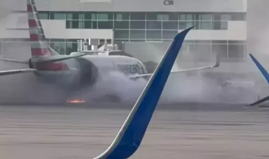 Pesawat American Airlines Terbakar di Denver, 178 Penumpang Selamat