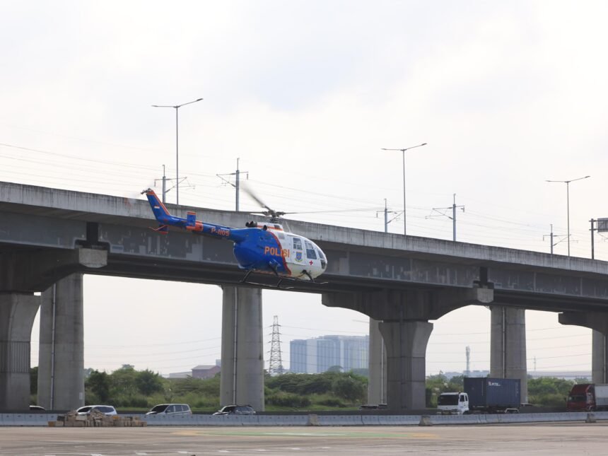 Ambulans Udara Siap Evakuasi Korban Kecelakaan Saat Mudik Lebaran 2025 di Tol Trans Jawa