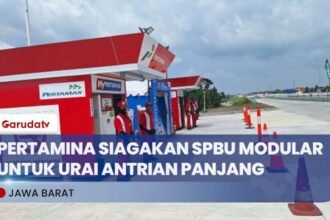 Pertamina Hadirkan SPBU Modular, Solusi Atasi Antrean BBM Pemudik (YouTube/Garuda TV)