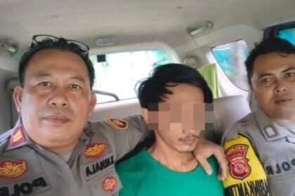Suami yang membakar istrinya karena cemburu (Polres Indramayu)