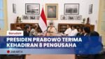 Presiden Prabowo Terima 8 Pengusaha dari Industri Pangan Hingga Manufaktur (YouTube/ Garuda TV)