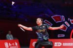 Gregoria Mariska Tunjung, tunggal putri Indonesia membungkam Michelle Li asal Kanada pada babak pertama All England 2025 (Dok. PBSI)