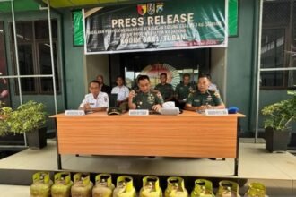 Kodim 0811 Tuban Gagalkan Penyelundupan 840 Tabung Gas LPG Bersubsidi ke Pati
