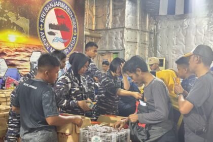 Peserta Mudik Gratis Bersama TNI AL 2025 Tiba di Semarang