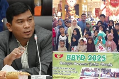 Rocky Candra Bikin Anak Yatim Jambi Senyum Bahagia, Berbelanja Baju Lebaran