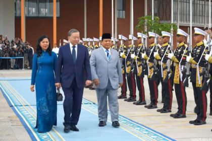 Presiden Prabowo Subianto Lepas Kepulangan Sekjen PK Vietnam To Lam