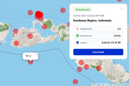 Sumbawa Barat Diguncang Gempa M3,5, Warga Diminta Tetap Waspada