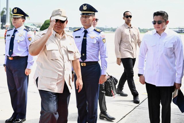 Presiden Prabowo terbang ke Majalengka untuk hadiri Panen Raya (Dok. Sekretariat Presiden)